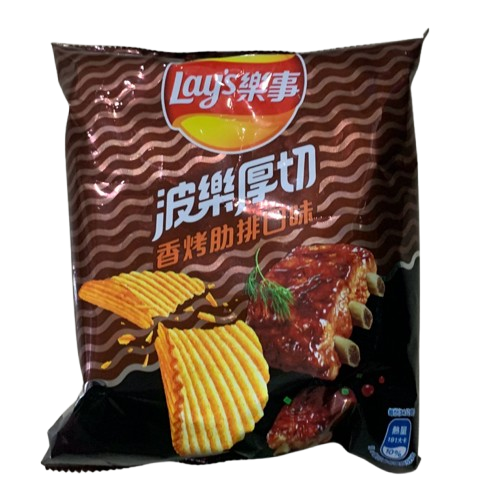 LAY'S MAX Roasted Pork Rib Flavor Thick-Cut Potato Chips