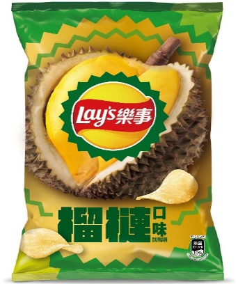 樂事【L145】洋芋片-榴莲口味 LAY'S CHIPS DURIAN FLAVOR 70G